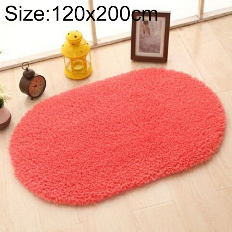 Faux Fur Rug Anti-slip Solid Bath Carpet Kids Room Door Mats Oval  Bedroom Living Room Rugs