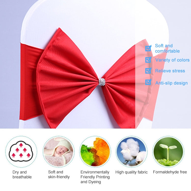Spandex Chair Sash fit all chair Wedding Chair Sashes Bow Elastic Chair Ribbon Back Tie Bands for Wedding Party Ceremony Banquet