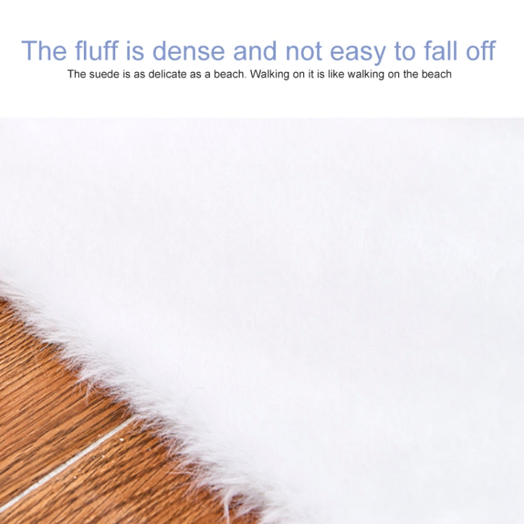 Rug Artificial Rabbit Hair Carpet Non-slip Floor Mats for Living Room Bedroom Balcony Home Decoration