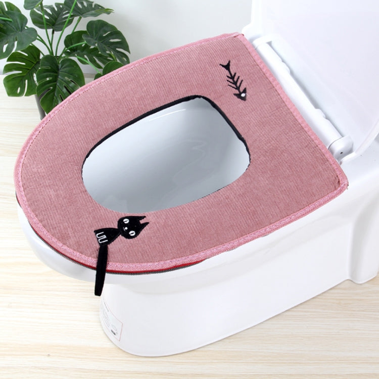 Washable Bathroom Toilet Seat Cover Warmer Soft Cushion Pad Closestool Lid Mat Household Products