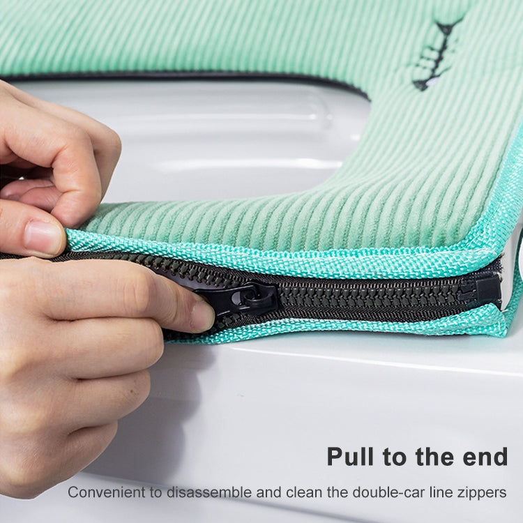 Washable Bathroom Toilet Seat Cover Warmer Soft Cushion Pad Closestool Lid Mat Household Products