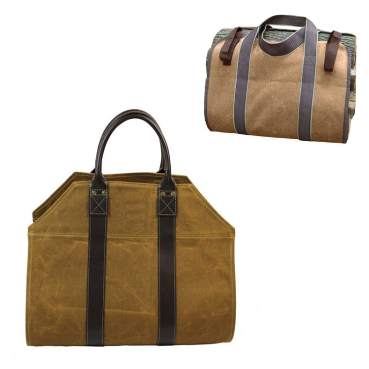 Outdoor Large Capacity Canvas Logging Package Firewood Storage Bag