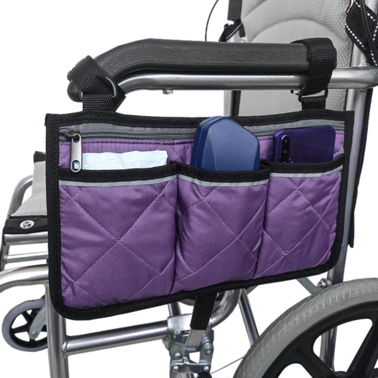 Walking Aid Wheelchair Armrest Side Storage Bag Car Storage Hanging Bag