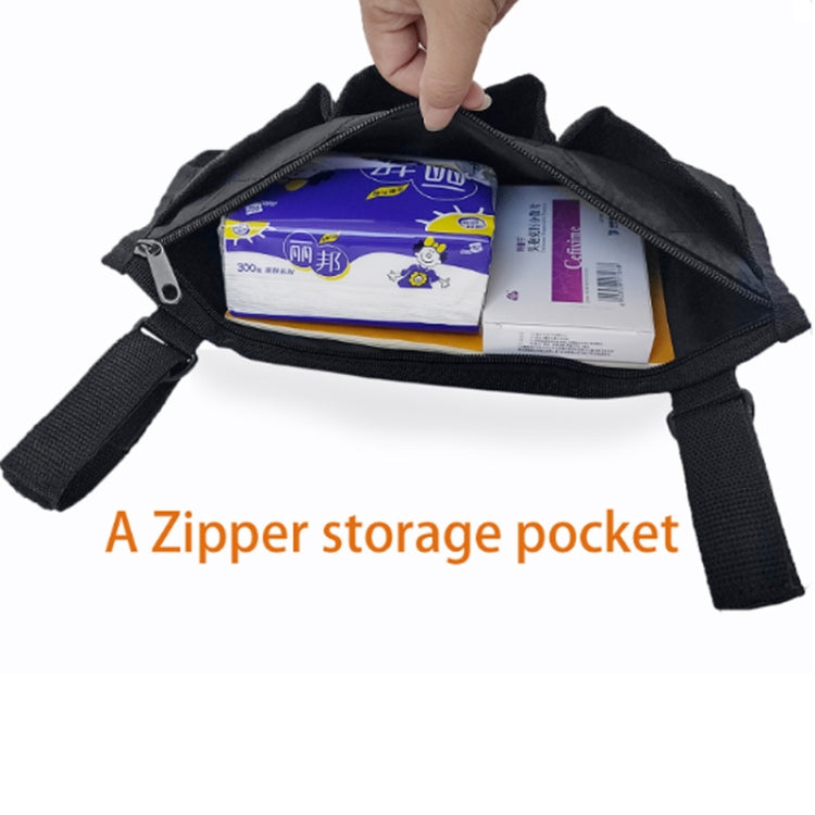 Walking Aid Wheelchair Armrest Side Storage Bag Car Storage Hanging Bag