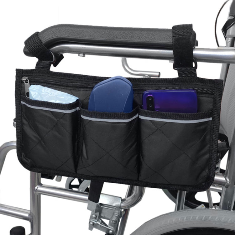 Walking Aid Wheelchair Armrest Side Storage Bag Car Storage Hanging Bag