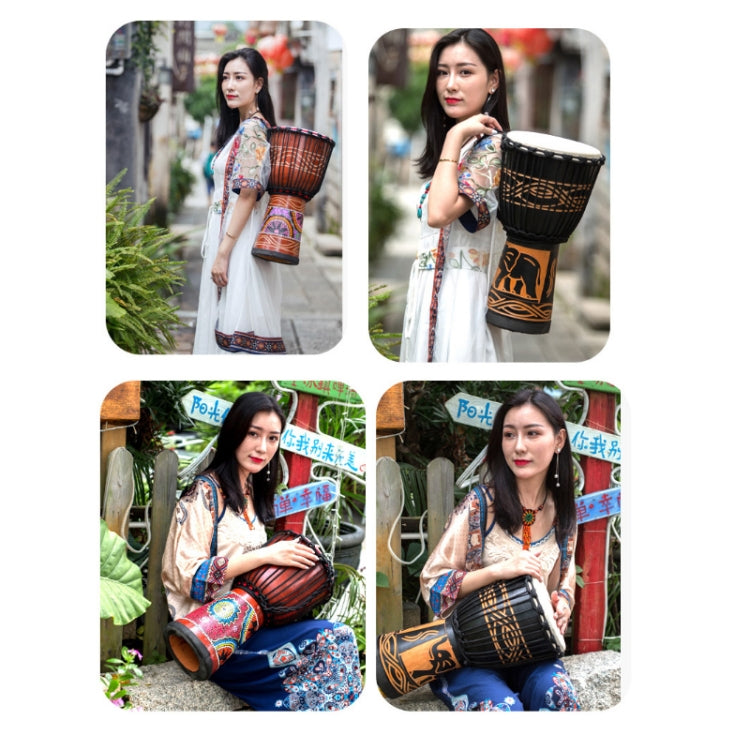 African Drum Children Kindergarten Percussion Instruments Sheepskin Tambourine, Random Delivery