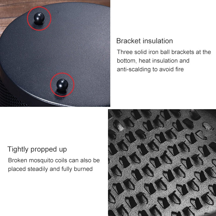 Outdoor Portable Multifunctional Hollow Fireproof Mosquito Coil Box with Lid