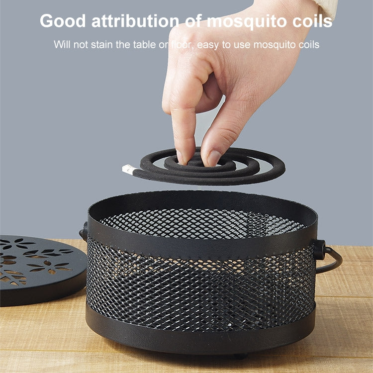 Outdoor Portable Multifunctional Hollow Fireproof Mosquito Coil Box with Lid