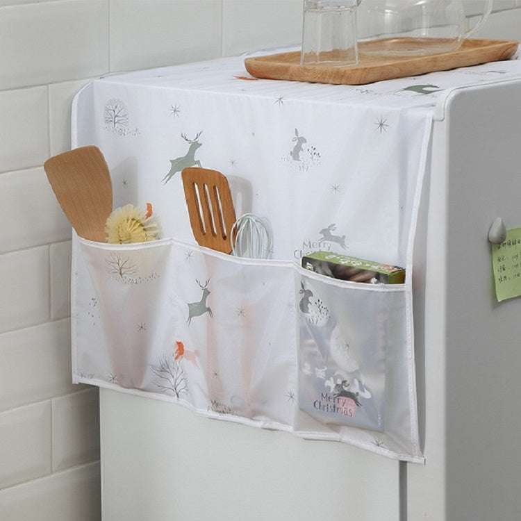 Simple Printing Refrigerator Household Appliance Waterproof Kitchen Storage Dust Cover