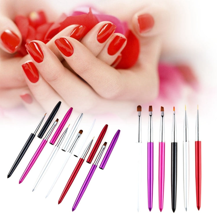 Nail Brush Color Painting Flower Carving Pen Pull Pen Light Therapy Gel Pen Flat Head Pen Nail Pen