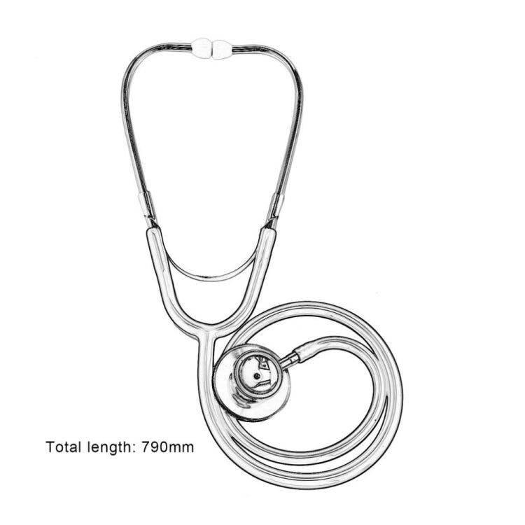 Double-sided Stethoscope Single Tube Doctors Nurse Professional Cardiology Stethoscope Aluminium Alloy Chestpiece Medical Device