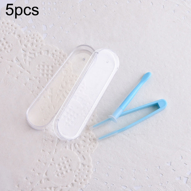 5pcs Portable Contact Lens Special Tweezer and Stick Set Travel Kit