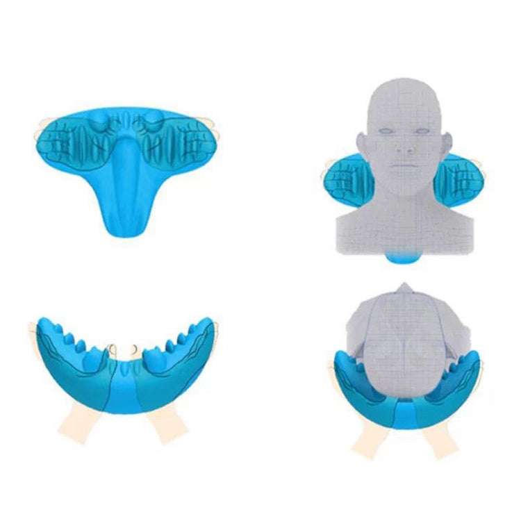 Acupressure Massage Pillow C-Rest Neck Cervical Shoulder Muscle Relaxer High Density Memory Foam Pillow Tools