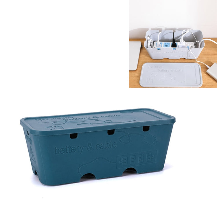 Desktop Socket Power Data Cable Finishing Set Storage Box