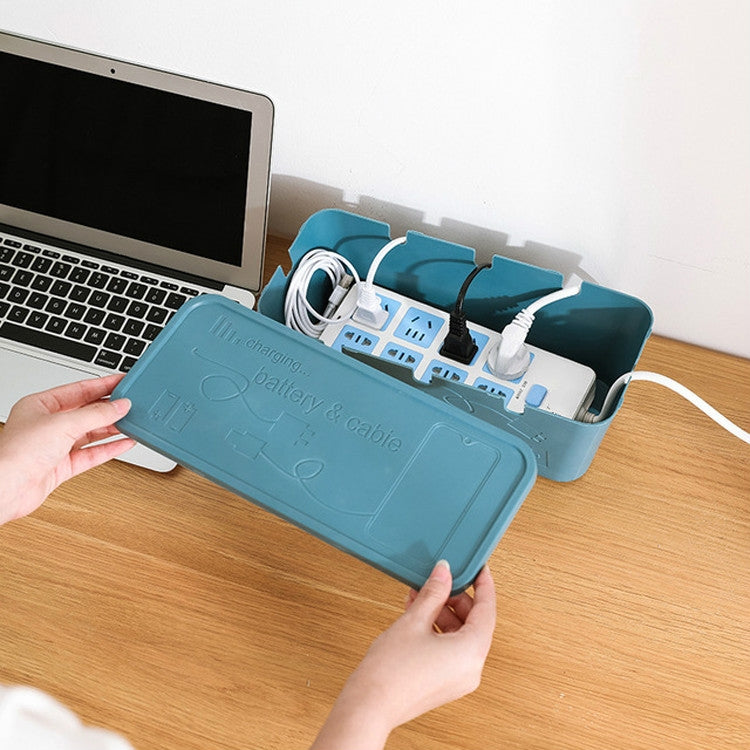 Desktop Socket Power Data Cable Finishing Set Storage Box