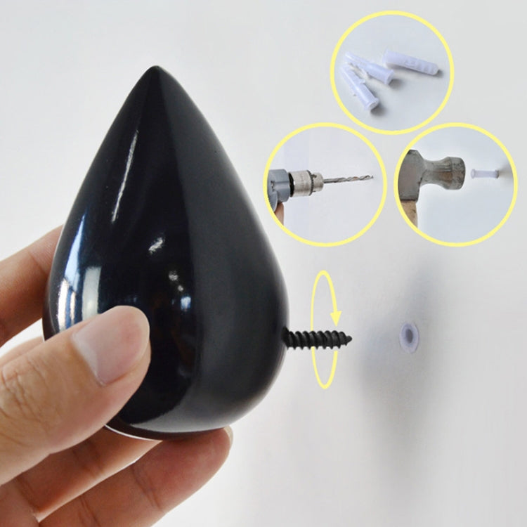 Creative Water Droplets Wall Hooks Home Decoration Resin Mural 3D Coat Hook Single Hooks Wall Hanger