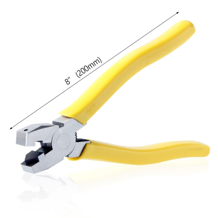 RUITOOL LTQ200 8 Inch Aluminum Strip Pliers 90 Degree Diagonal Covered Corner Slot Folding Pliers