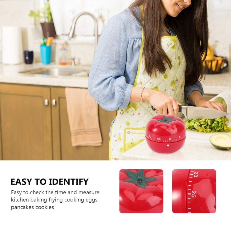 Creative Cute Tomato Shape Kitchen Mechanical Timer Alarm Reminder