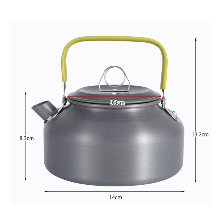 0.8L Portable Outdoor Mountaineering Picnic Aluminum Teapot Kettle Coffee Pot