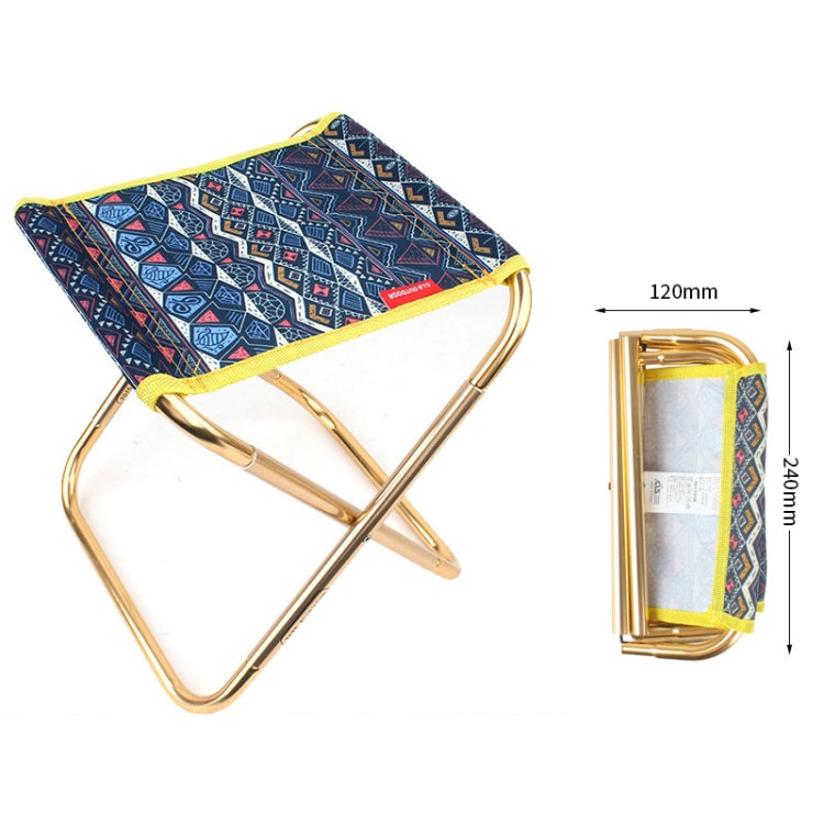 CLS 7075 Aluminum Alloy Fishing Chair Portable Camping Train Stool, Size: 24.8x22.5x27cm