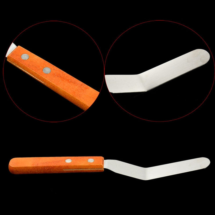 15cm Stainless Steel Cream Spatula Cake Silk Flower Scraper Baking Tool