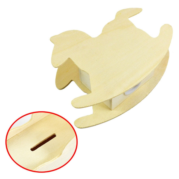 Lovely Child DIY Wooden Trojan Piggy Bank