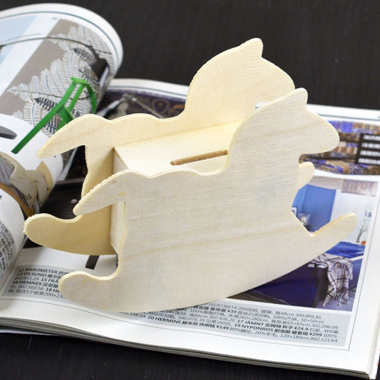 Lovely Child DIY Wooden Trojan Piggy Bank