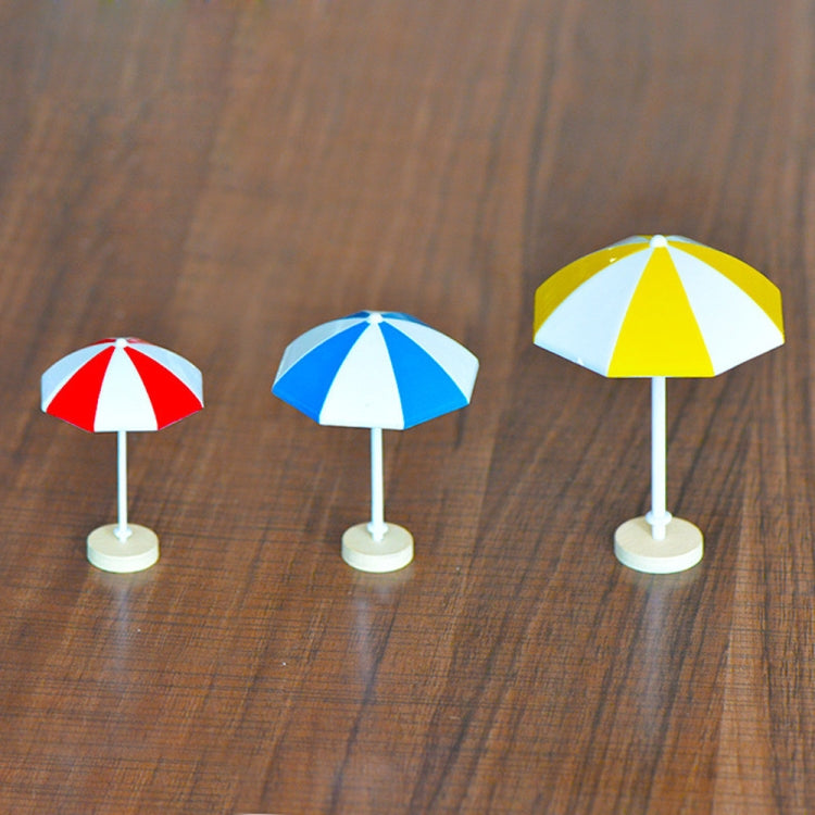 2 PCS Miniature Sun Umbrella DIY Home Garden Decoration Cute Umbrella Table Ornament Handicrafts