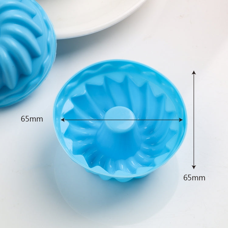 12 pcs Thread Shape Baking Jelly Mould  Silicone Pudding Cupcake Muffin Donut Mold