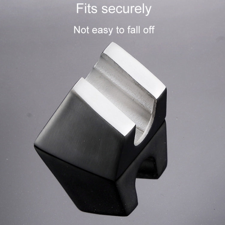 Three-piece Suit Bathroom Water Saving Pressurization Stainless Steel Round Bar Handheld Nozzle Shower Head