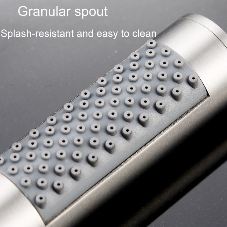 Three-piece Suit Bathroom Water Saving Pressurization Stainless Steel Round Bar Handheld Nozzle Shower Head