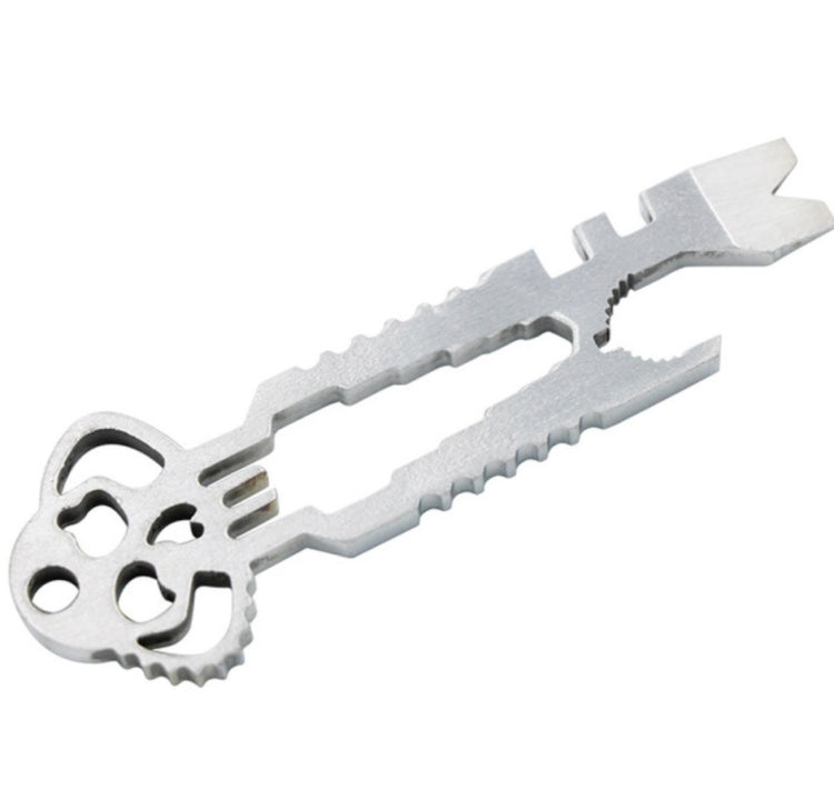 5Pcs 12 in 1 Stainless Steel Multi-function Keychain Bottle Opener Screwdriver Wrench Self-defense Outdoor Tools