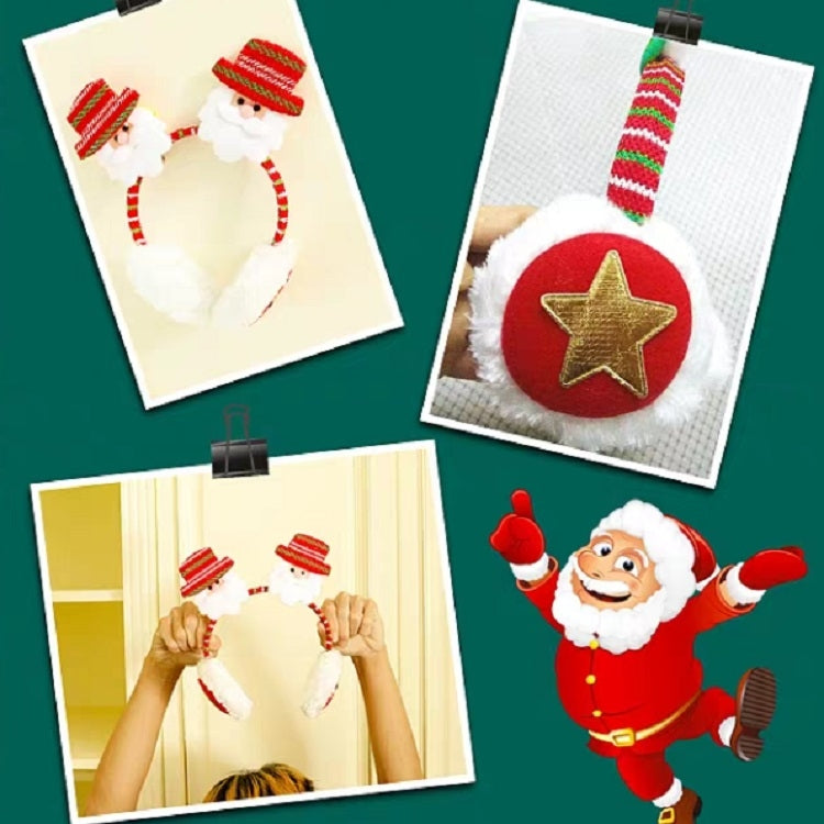 Women Men Christmas Earmuffs Head Hoop Cute Cartoon Decoration for For Winter