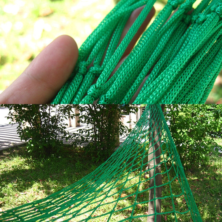 9 Strand Nylon Rope Hammock Portable Camping Leisure Mesh Hammock