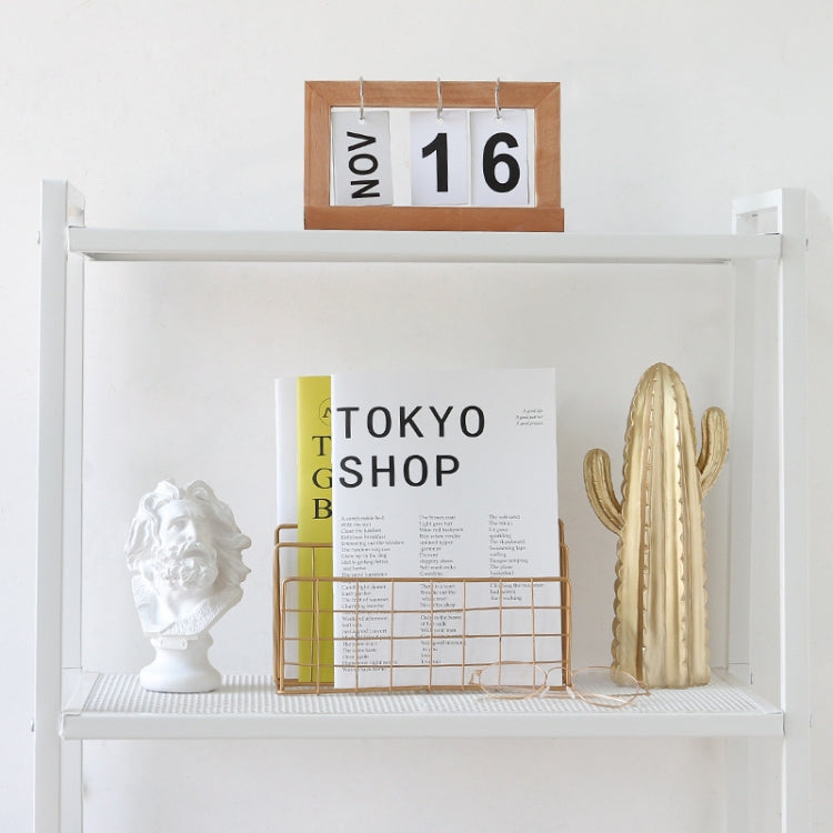 Wrought Iron Desktop Storage Rack Magazine Rack