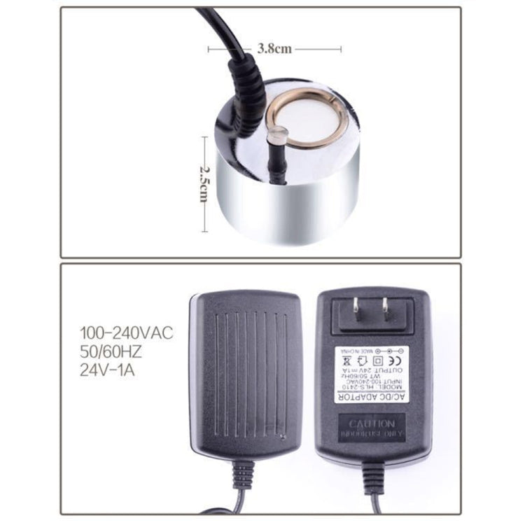 Mini Air Humidifier Color Changing Ultrasonic Household Mist Maker Portable Water Mist for Pond  / Water Tank