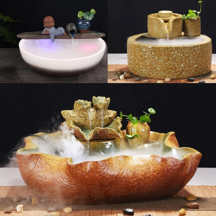 Mini Air Humidifier Color Changing Ultrasonic Household Mist Maker Portable Water Mist for Pond  / Water Tank