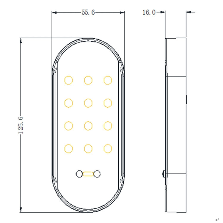 Smart Combination Lock Bathroom Gym Induction Lock File Cabinet Lock