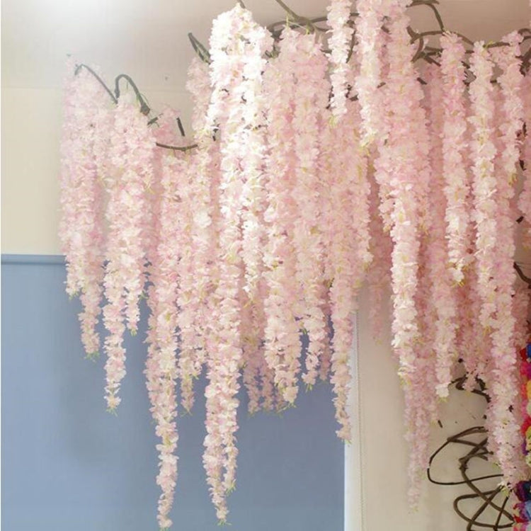 10 PCS 1M Simulation Orchids String Wedding Arrangement Flower Strip Stage Decoration Supplies