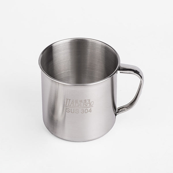 5 PCS Extra Thick 304 Stainless Steel Cup Children's Mouth Cup with Handle Cover Household adult Drinking Water Cup