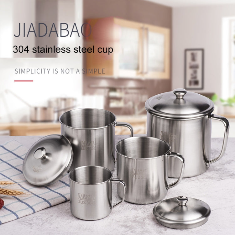 5 PCS Extra Thick 304 Stainless Steel Cup Children's Mouth Cup with Handle Cover Household adult Drinking Water Cup