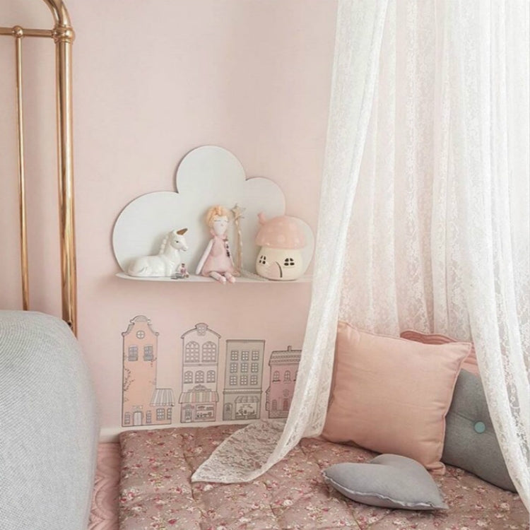 Wood Cloud Racks Partition Shelf Decorative Photography Props