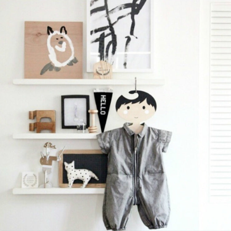 Wooden Boy Hanger Children Room Children Clothing Store Decorative Photography Props