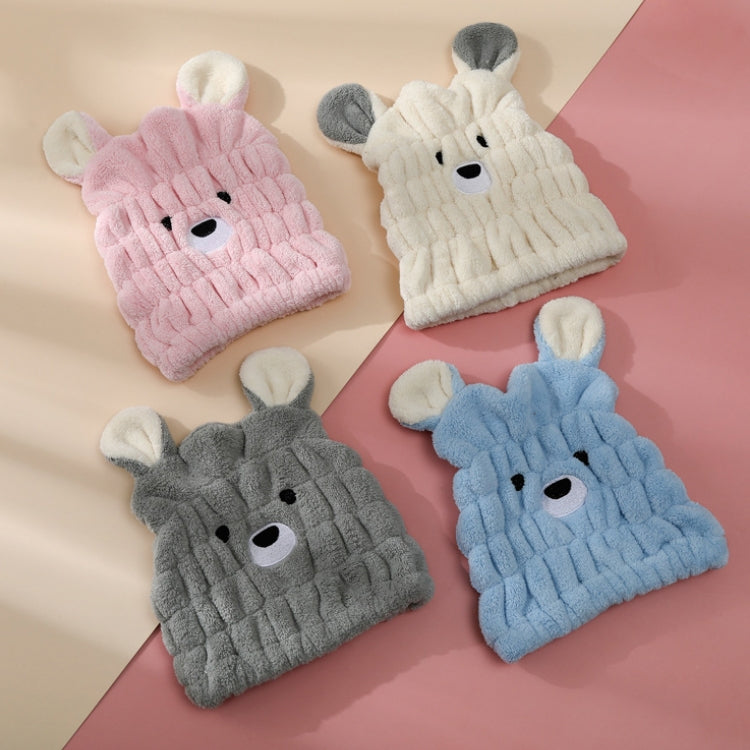 Microfiber Coral Velvet Cartoon Quick Dry Hair Cap