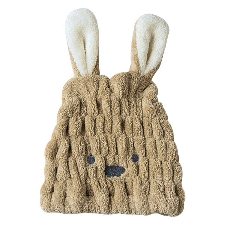 Microfiber Coral Velvet Cartoon Quick Dry Hair Cap