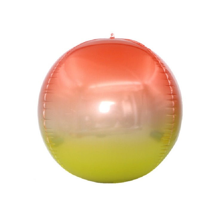 Holiday Party Wedding Decoration 4D Colorful Round Mirror Balloon