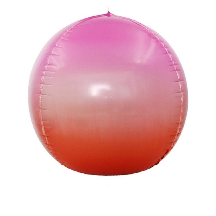 Holiday Party Wedding Decoration 4D Colorful Round Mirror Balloon