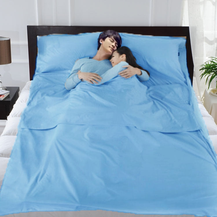 Portable Hotel Solid Color Envelope Dirty Sleeping Bag Liner，Random Color