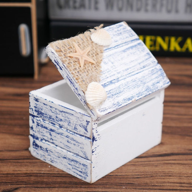 Wooden Pirate Jewellery Storage Box Case Holder Vintage Desk Storage Box