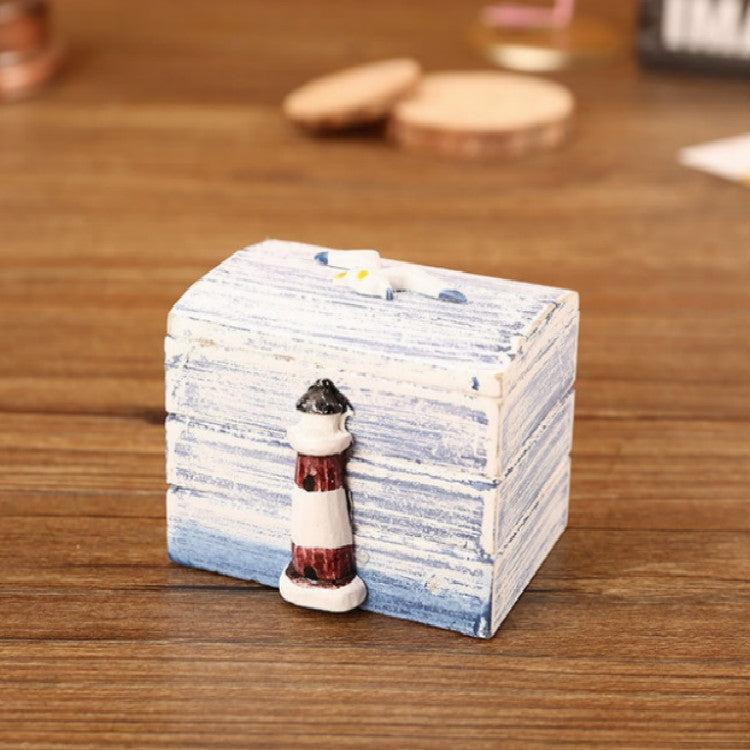 Wooden Pirate Jewellery Storage Box Case Holder Vintage Desk Storage Box